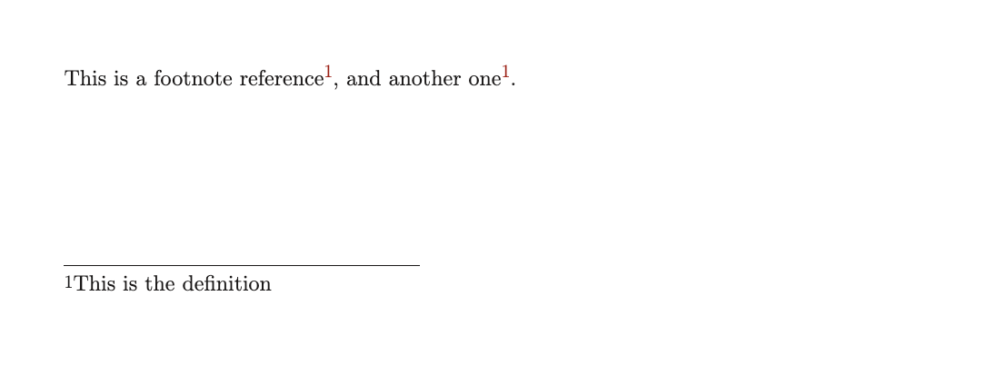 Footnote multi-reference