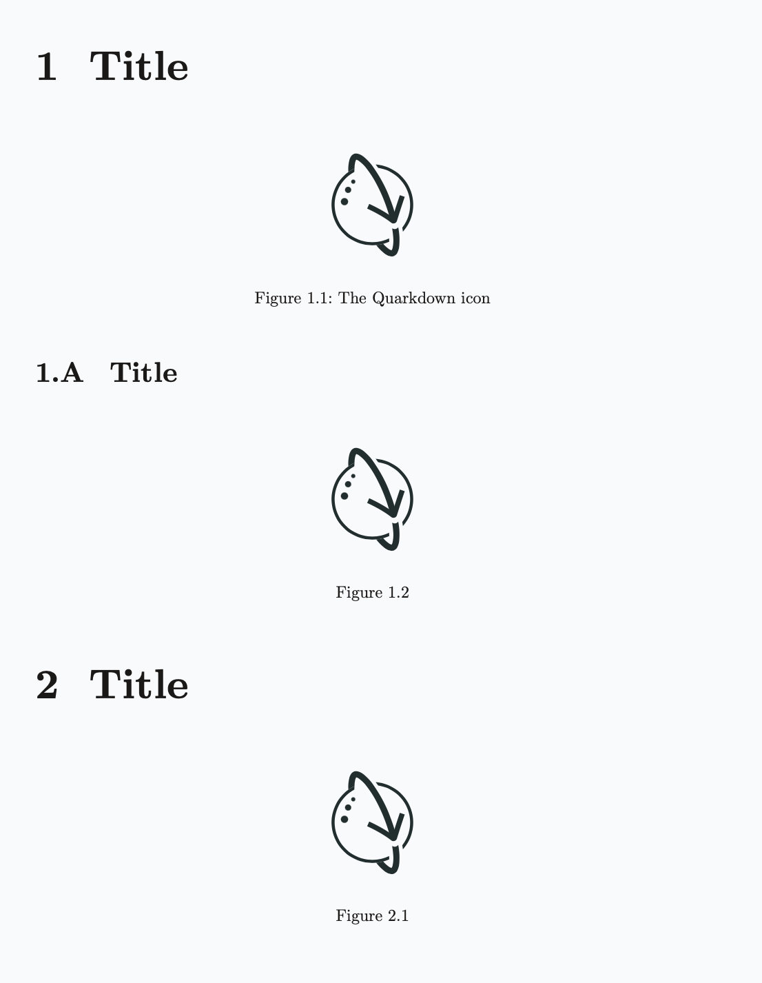 Figure numbering with format 1.1