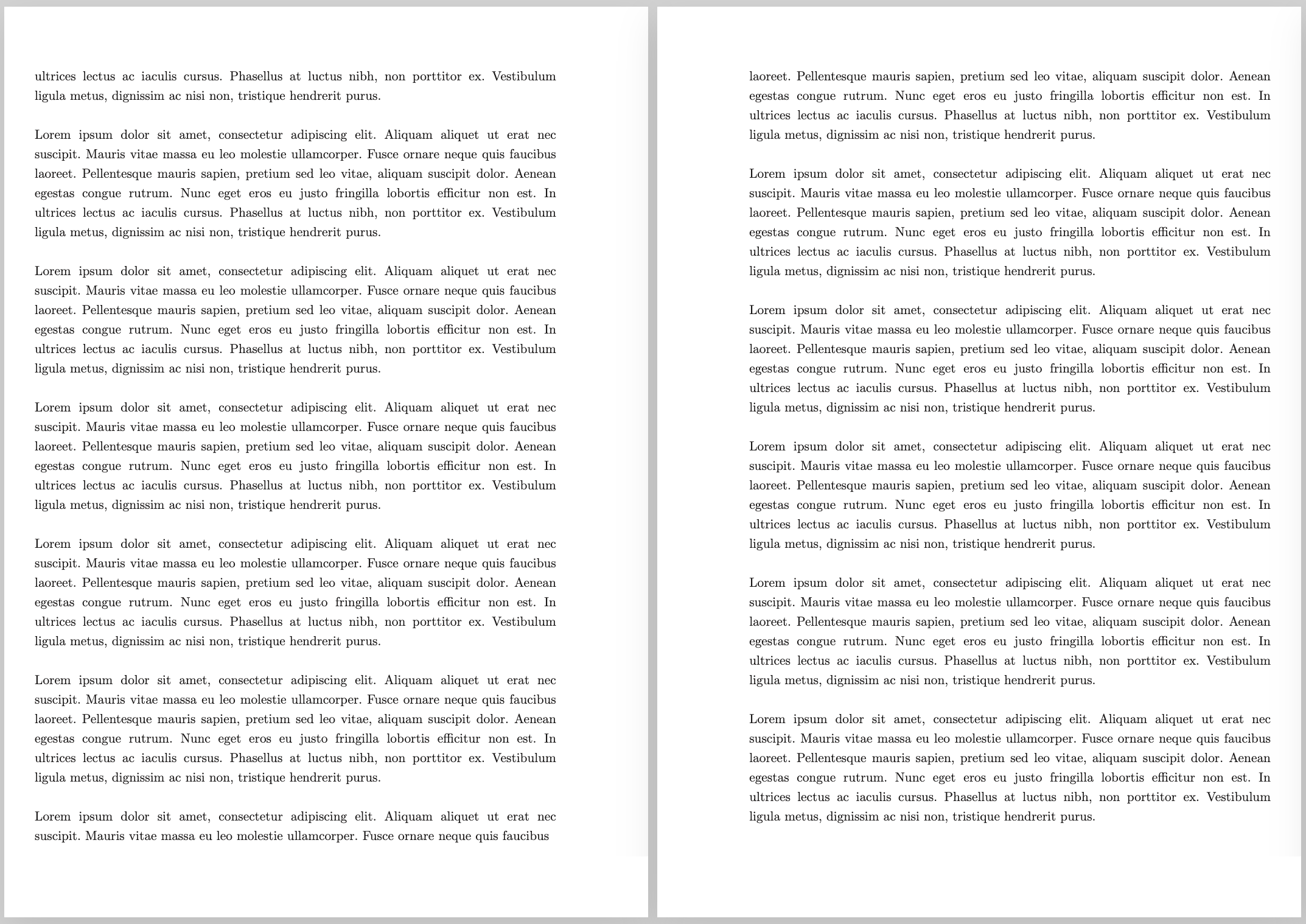 Per-side formatting